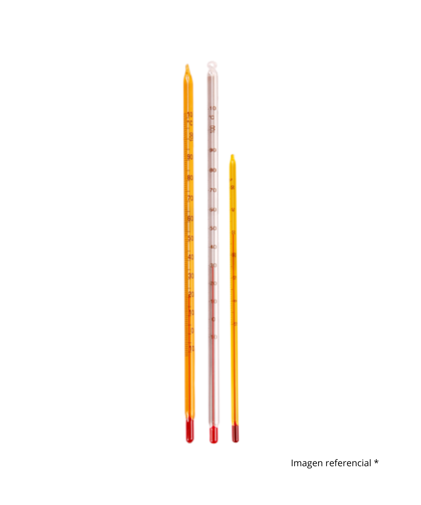 Termometro alcohol org. rojo largo -20 a110°c i2040