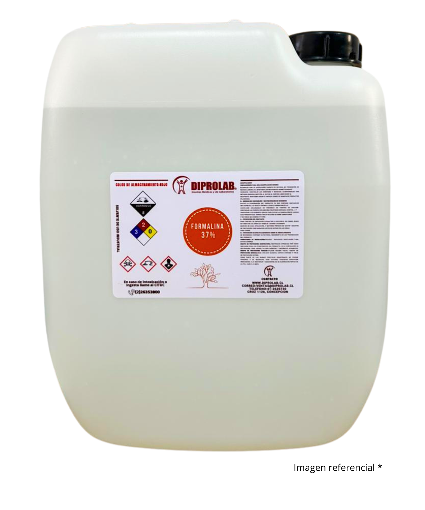 Formalina Color Rosa Venta y distribución de Formalina 10% tamponada lt diprolab
